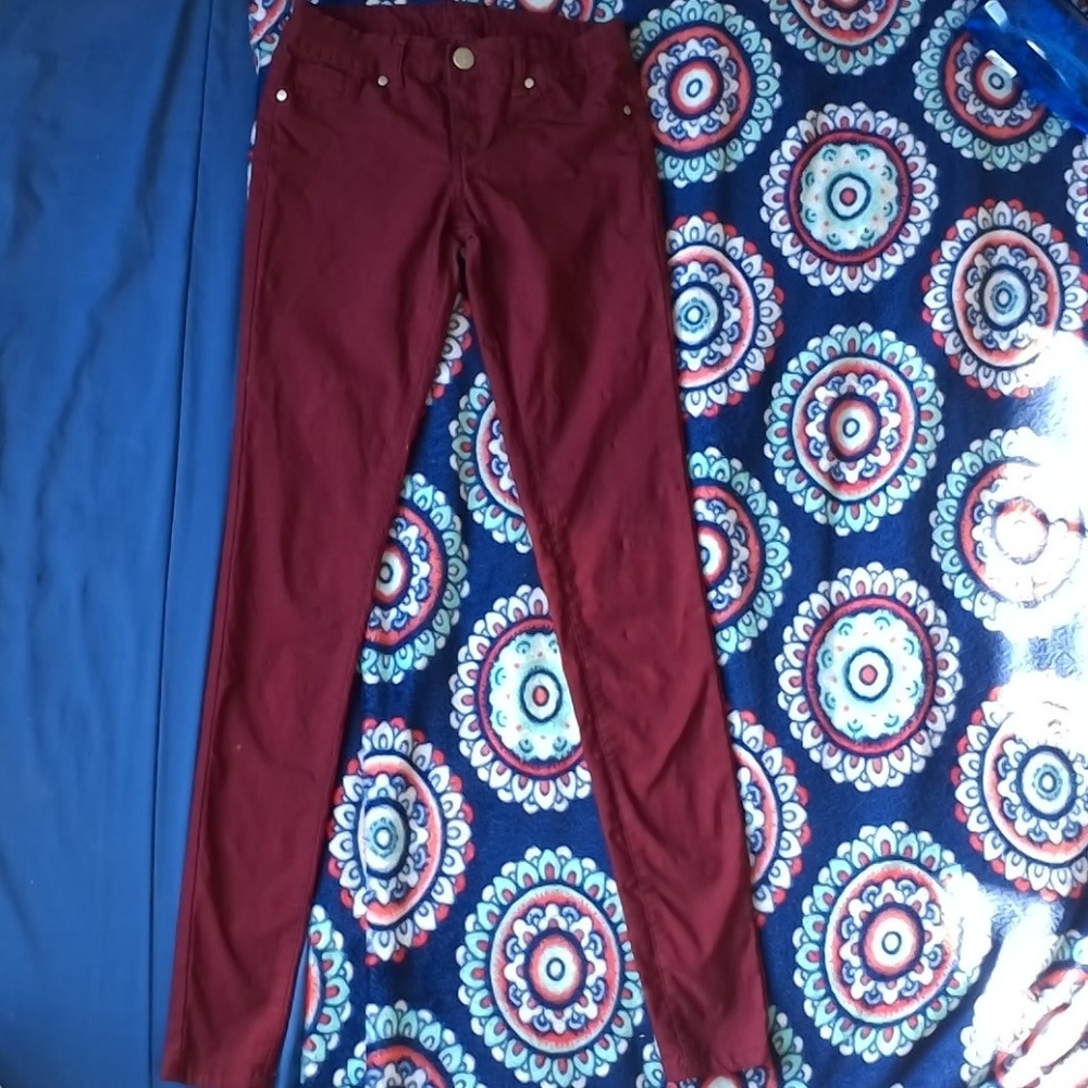 Dark Red Pants